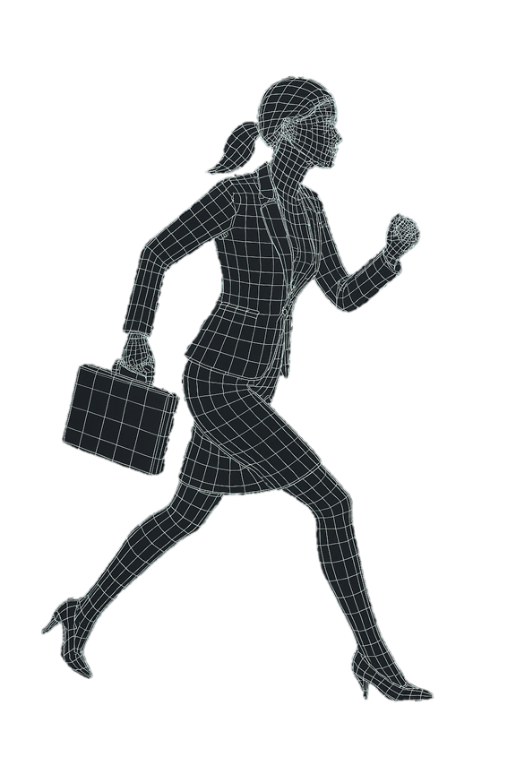 Jogging Businesswoman
